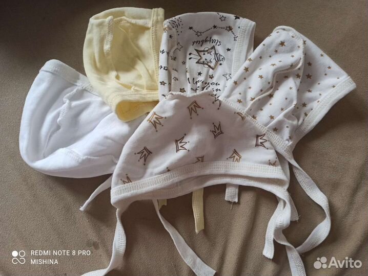 Шапочки для новорождённого