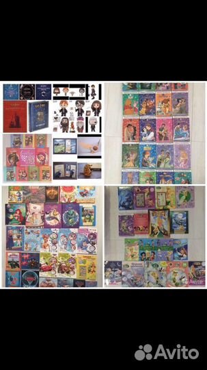 Книги Disney (книги с dvd, Феи и др.)