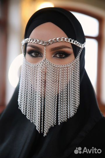 Бурга маска украшение на лицо