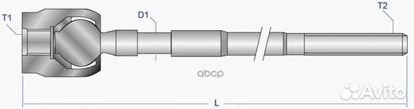 Тяга рулевая л/пр Fiat Stilo fi-ax-2503 Moog