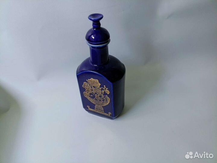Графин штоф кобальт Бронницы СССР