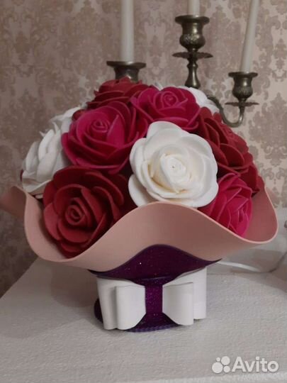 Ростовые цветы, светильники из фоамирана