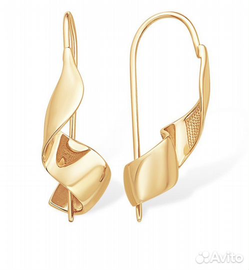 Золотые серьги 2,68 гр
