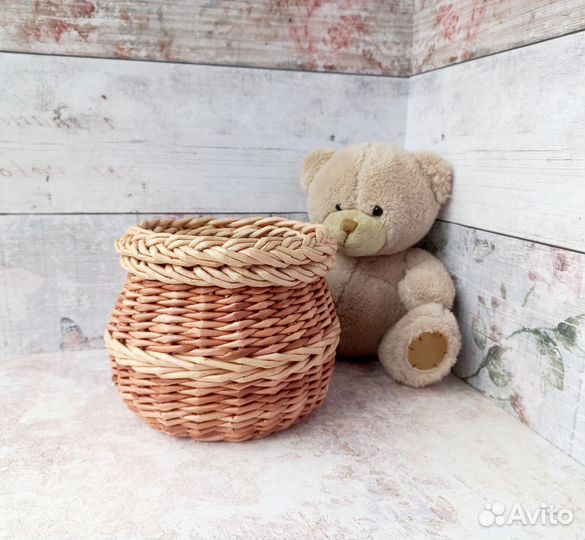 Плетёный горшочек