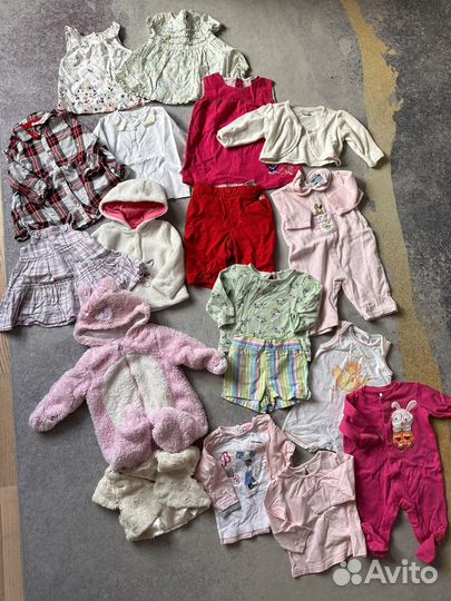 Пакет вещей девочке 0/3 мес 18 вещей