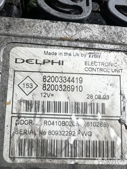 Блок управления двигателем Renault Megane 2