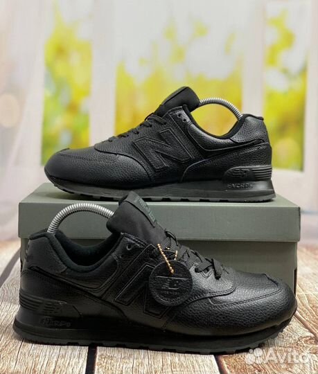 Кроссовки new balance 574 кожаные Премиум качество