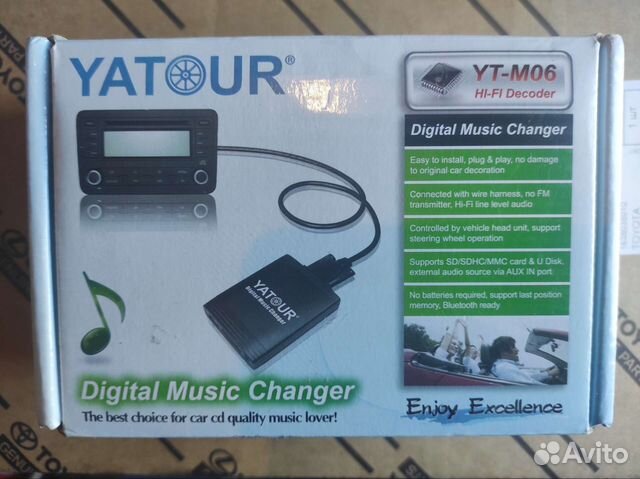 Адаптер Yatour YT-M06 Toy2 6+6 для магнитол Toyota купить в Воронеже ...