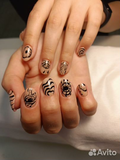 Модели на маникюр педикюр наращивание ногтей