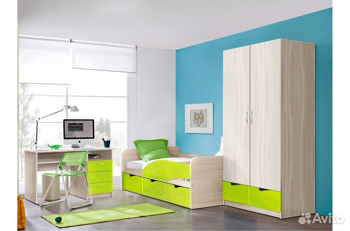 Шкаф 2х створчатый Бриз - 2 в детскую