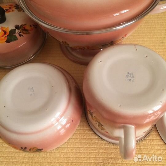 Набор эмалированной посуды СССР