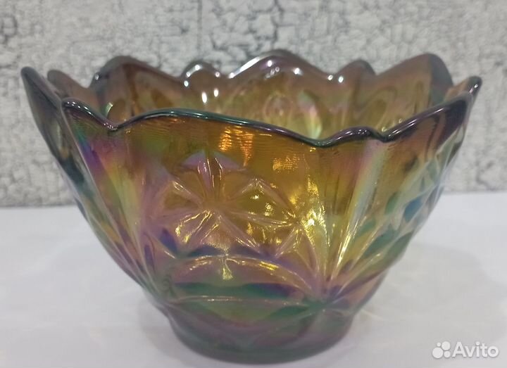 Посуда из цветного стекла СССР