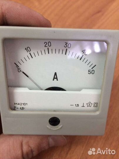 М42101, 83 г.в. 1,5 кл (пред.изм 0-50 А)