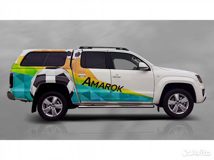 Рейлинги на крышу установка Volkswagen Amarok, 201