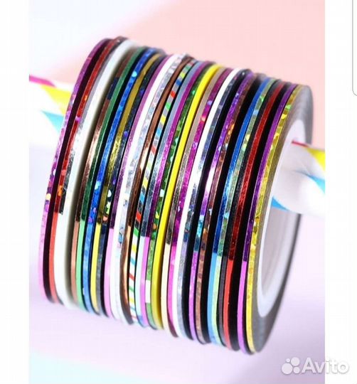 Гибкие ленты для маникюра 30 шт