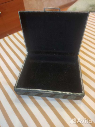 Шкатулка 80 годы под малахит