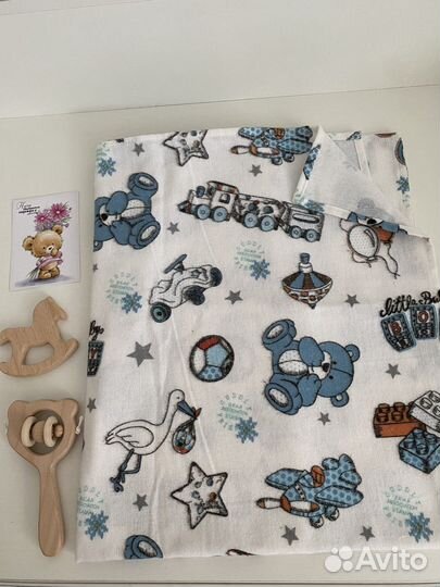 Пеленки фланелевые детские. Новые