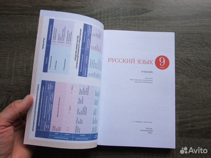 Разумовская Русский язык 9 класс Учебник 2023 г