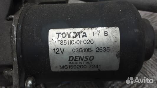 Механизм стеклоочистителя toyota corolla verso 2