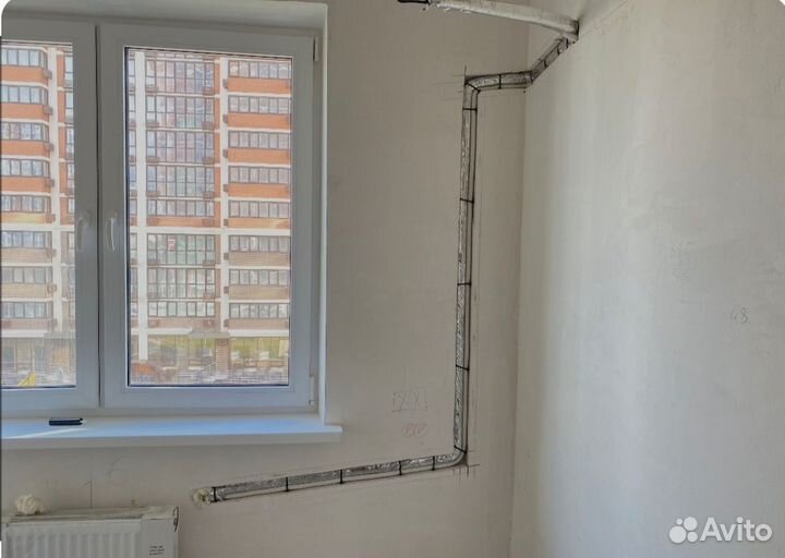 Установка кондиционера (Закладка трассы )