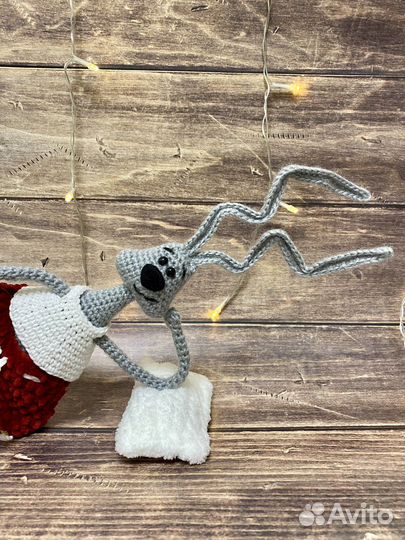 Интерьерная вязаная игрушка заяц «доброе утро»