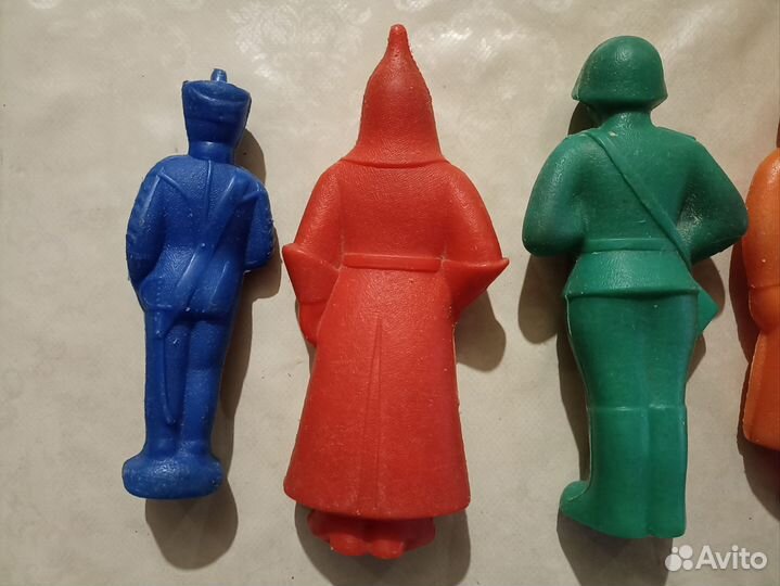 Игрушки СССР солдатики дутыши