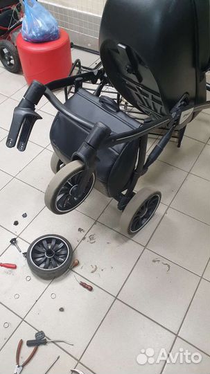 Ремонт колеса коляски anex sport