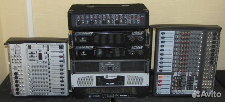 Усилители звука Активные микшеры 100-3000W 8шт Pro