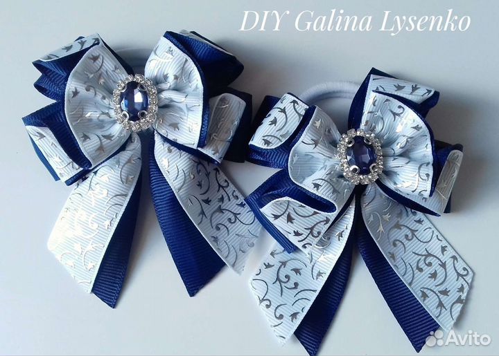Школьные банты ручной работы