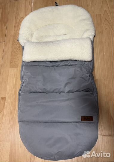 Меховой конверт в коляску овчина