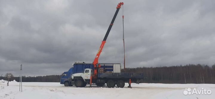 Аренда и услуги манипулятора-вездехода, стрела 7 т, 23 м, борт 10 т, 6.4 м