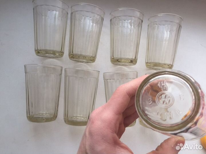 Стаканы граненые СССР клеймо