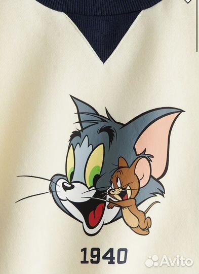Свитшот hm с том и джерри 98 104 110 116 122 128