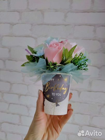 Букеты из мыльных роз