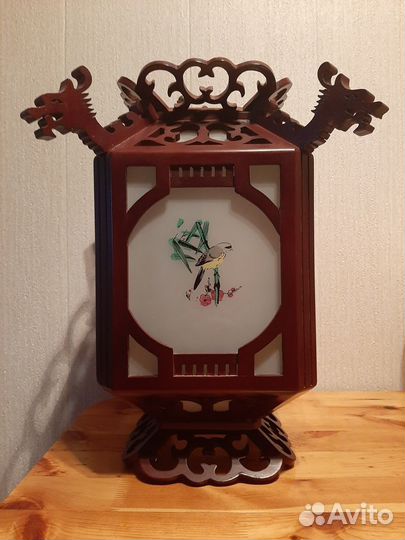 Люстра китайская деревянная