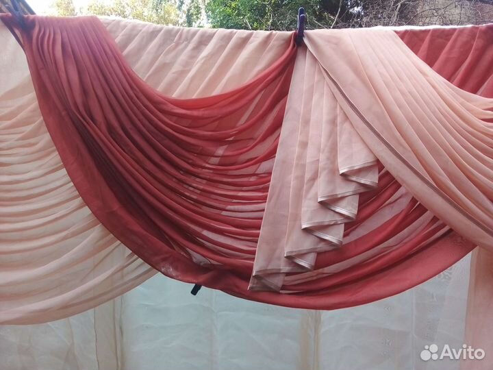 Шторы с ламбрекеном бу