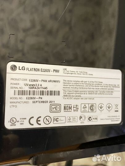 Монитор LG 21.5