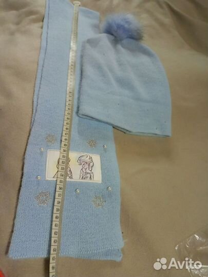 Набор шапка шарф девочке 4-7лет Disney