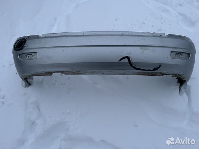 Задний бампер на priora седан+ усилитель