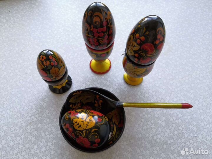 Набор посуды хохлома
