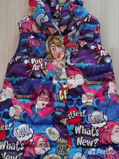 Жилетка для девочки 98-104,110-116 Stilnyashka