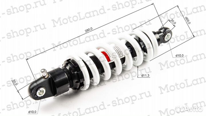 Амортизатор L280 центральный