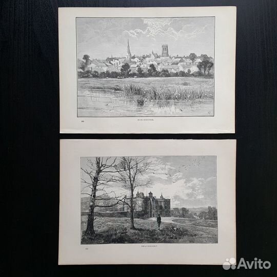 Старинные иллюстрации XIX века Англия