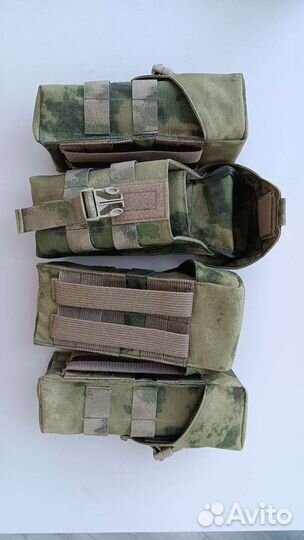 Закрытый подсумок под 2 магазина ак