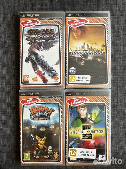 Игры для PSP на UMD дисках. Новые\В пленке