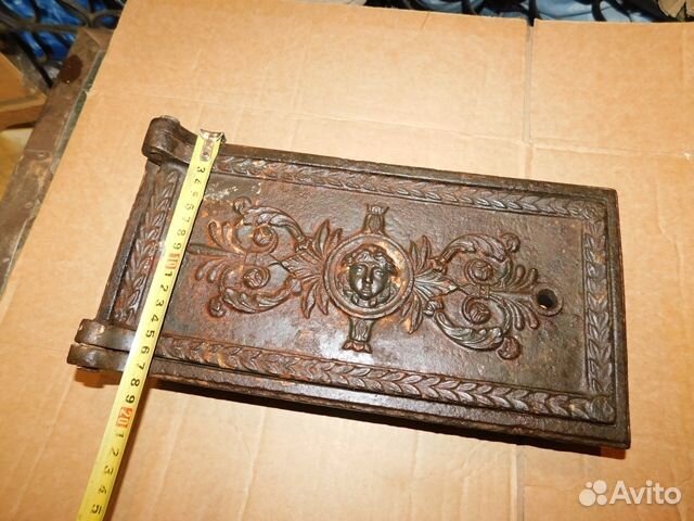 Антикварная, красивая печная-топочная дверца ри в