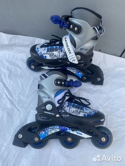 Ролики раздвижные для девочки 28-29,яркие