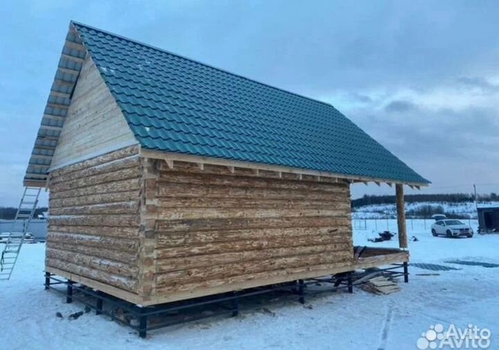 Сруб из бревна 6х6+3 с доставкой