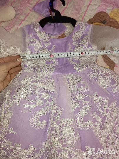 Нарядное платье для девочки 1 год 80 размер