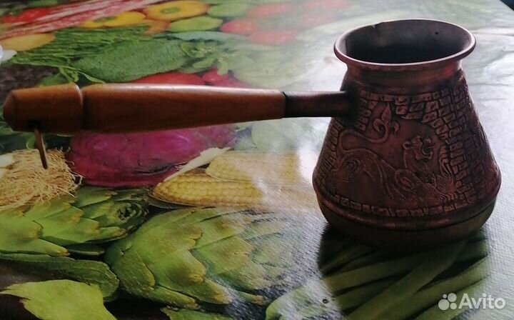 Турка для кофе медная